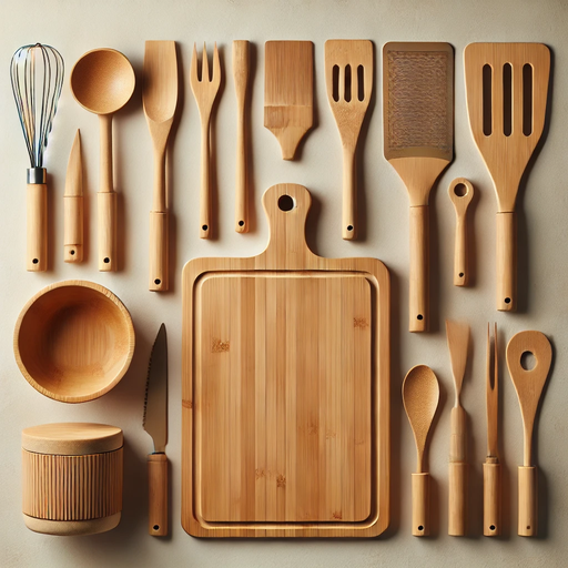 Premium Bamboo Kitchenware Set