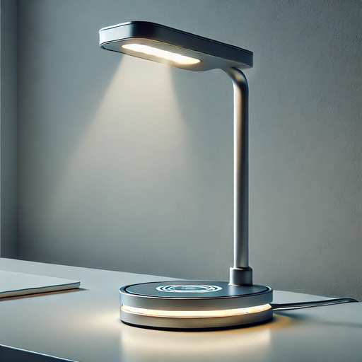 Modern LED Desk Lamp with Wireless Charging